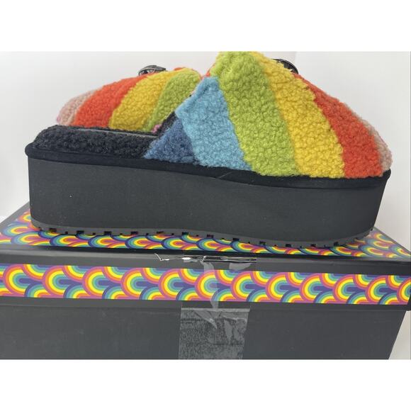 Kurt Geiger Platform Rainbow House Slipper Women’s 8.5 With Box - Picture 5 of 10